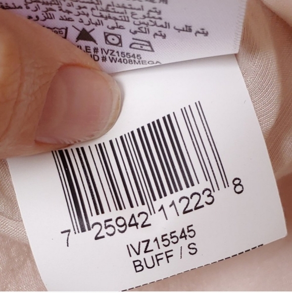 BCBG Pink Minimalist Peasant Top Buff Nude Neutral Hippie Sheath Top - Picture 6 of 8